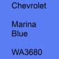 Preview: Chevrolet, Marina Blue, WA3680.